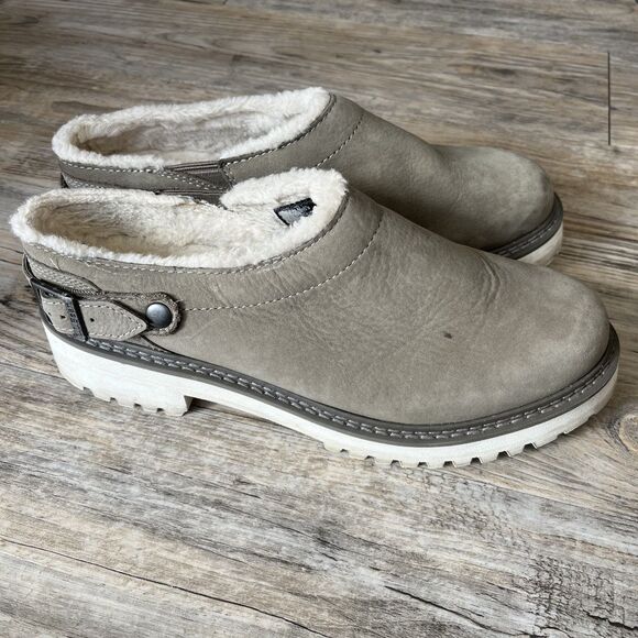 LL Bean Clogs Camden Hill Lined Women's 9 Gray Brown - Picture 12 of 13